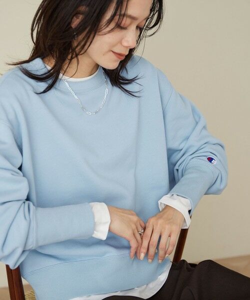 green label relaxing / グリーンレーベル リラクシング スウェット | 【別注】＜Champion＞ロングスリーブ スウェット プルオーバー | 詳細13