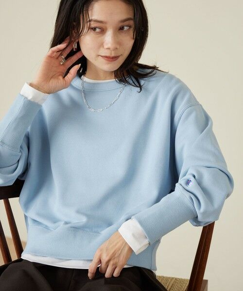 green label relaxing / グリーンレーベル リラクシング スウェット | 【別注】＜Champion＞ロングスリーブ スウェット プルオーバー | 詳細14