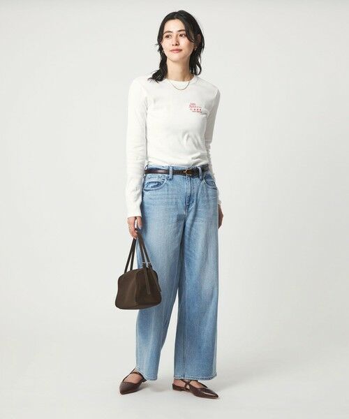 green label relaxing / グリーンレーベル リラクシング カットソー | 【別注】＜PETIT BATEAU＞ロングスリーブ プリント Tシャツ | 詳細3