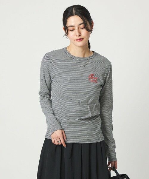 green label relaxing / グリーンレーベル リラクシング カットソー | 【別注】＜PETIT BATEAU＞ロングスリーブ プリント Tシャツ | 詳細23