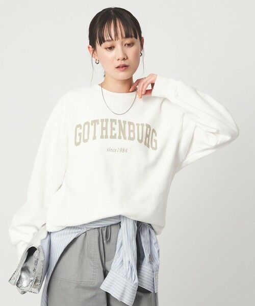 green label relaxing / グリーンレーベル リラクシング スウェット | フェード カレッジ ロゴ スウェット プルオーバー | 詳細1