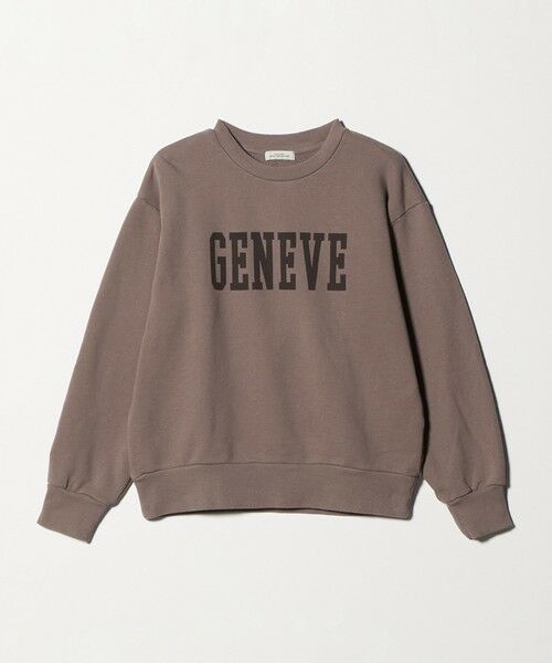 green label relaxing / グリーンレーベル リラクシング スウェット | フェード カレッジ ロゴ スウェット プルオーバー（MD.BROWN）
