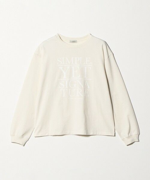 green label relaxing / グリーンレーベル リラクシング カットソー | アソート グラフィック ロングスリーブ Tシャツ（CREAM）