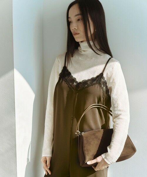 green label relaxing / グリーンレーベル リラクシング ニット・セーター | ＜SEASONAL COLLECTION＞ハイゲージ シアー タートル プルオーバー ウォッシャブル（OFF WHITE）