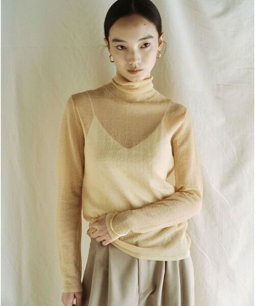 green label relaxing / グリーンレーベル リラクシング ニット・セーター | ＜SEASONAL COLLECTION＞ハイゲージ シアー タートル プルオーバー ウォッシャブル | 詳細11