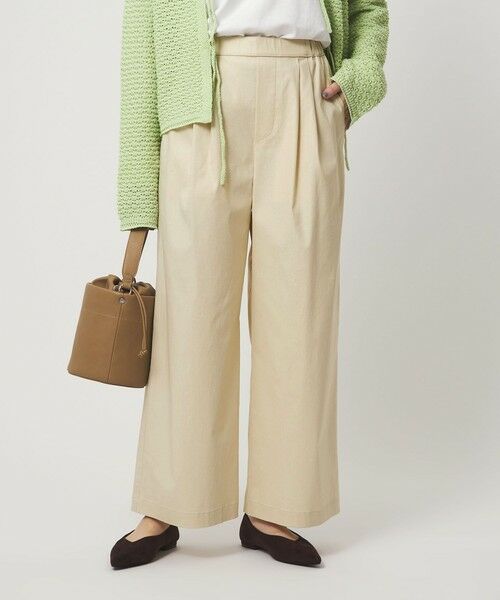 green label relaxing / グリーンレーベル リラクシング その他パンツ | ［size SHORT/TALLあり］オルマイ LI/MIX ワイド パンツ | 詳細1