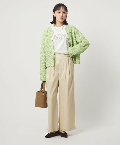 green label relaxing / グリーンレーベル リラクシング その他パンツ | ［size SHORT/TALLあり］オルマイ LI/MIX ワイド パンツ | 詳細2