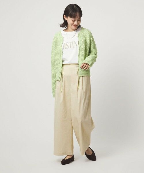 green label relaxing / グリーンレーベル リラクシング その他パンツ | ［size SHORT/TALLあり］オルマイ LI/MIX ワイド パンツ | 詳細3
