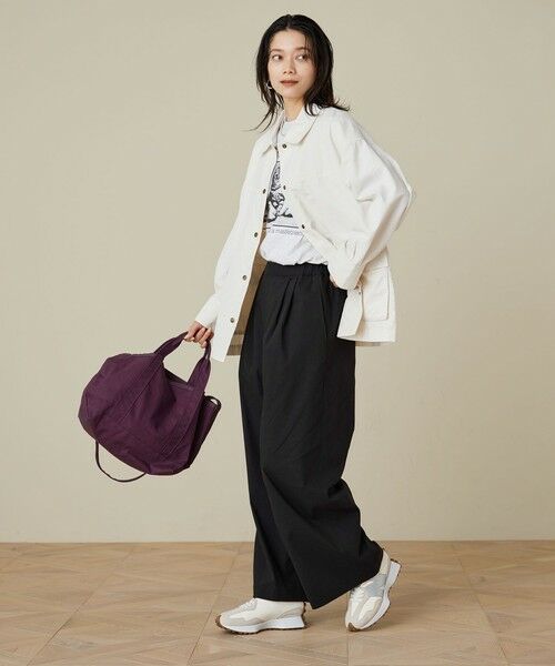 green label relaxing / グリーンレーベル リラクシング その他パンツ | ［size SHORT/TALLあり］オルマイ LI/MIX ワイド パンツ | 詳細8