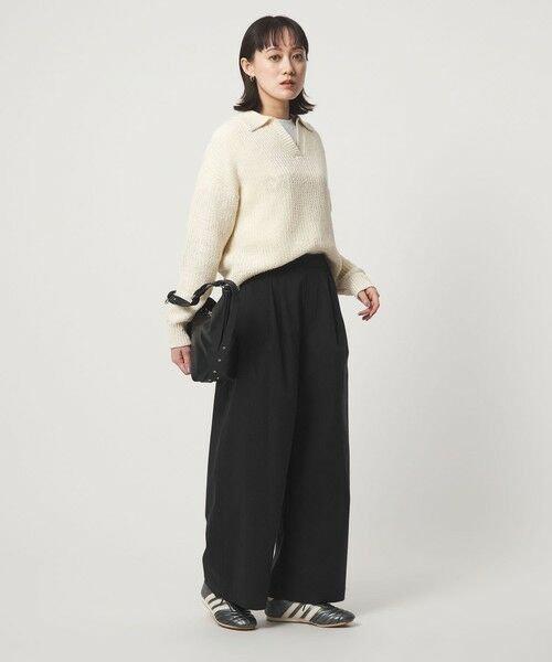 green label relaxing / グリーンレーベル リラクシング その他パンツ | ［size SHORT/TALLあり］オルマイ LI/MIX ワイド パンツ | 詳細10