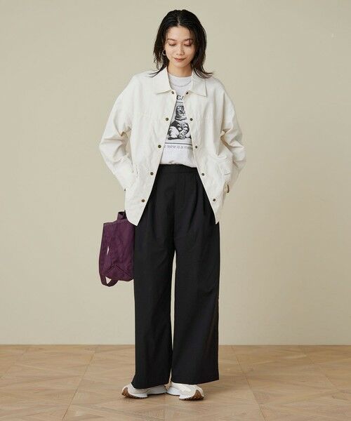 green label relaxing / グリーンレーベル リラクシング その他パンツ | ［size SHORT/TALLあり］オルマイ LI/MIX ワイド パンツ | 詳細7