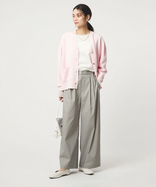 green label relaxing / グリーンレーベル リラクシング その他パンツ | ［size SHORT/TALLあり］オルマイ LI/MIX ワイド パンツ | 詳細14