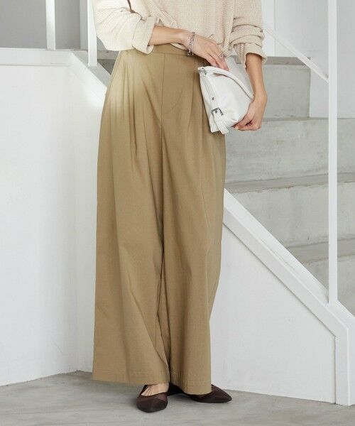 green label relaxing / グリーンレーベル リラクシング その他パンツ | ［size SHORT/TALLあり］オルマイ LI/MIX ワイド パンツ | 詳細16