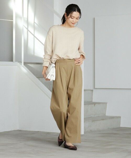 green label relaxing / グリーンレーベル リラクシング その他パンツ | ［size SHORT/TALLあり］オルマイ LI/MIX ワイド パンツ | 詳細18