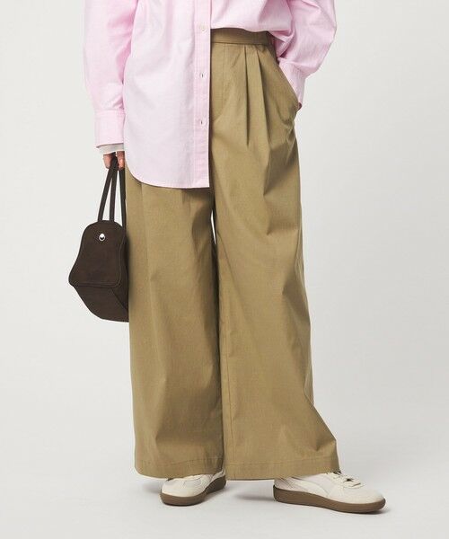green label relaxing / グリーンレーベル リラクシング その他パンツ | ［size SHORT/TALLあり］オルマイ LI/MIX ワイド パンツ | 詳細20