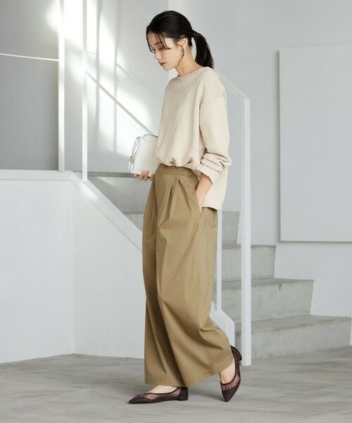 green label relaxing / グリーンレーベル リラクシング その他パンツ | ［size SHORT/TALLあり］オルマイ LI/MIX ワイド パンツ | 詳細19