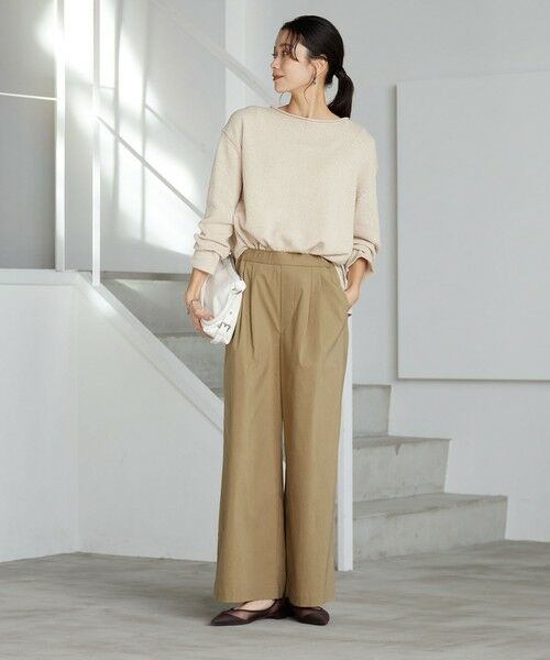 green label relaxing / グリーンレーベル リラクシング その他パンツ | ［size SHORT/TALLあり］オルマイ LI/MIX ワイド パンツ | 詳細20