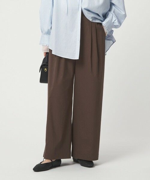 green label relaxing / グリーンレーベル リラクシング その他パンツ | ［size SHORT/TALLあり］オルマイ LI/MIX ワイド パンツ | 詳細21
