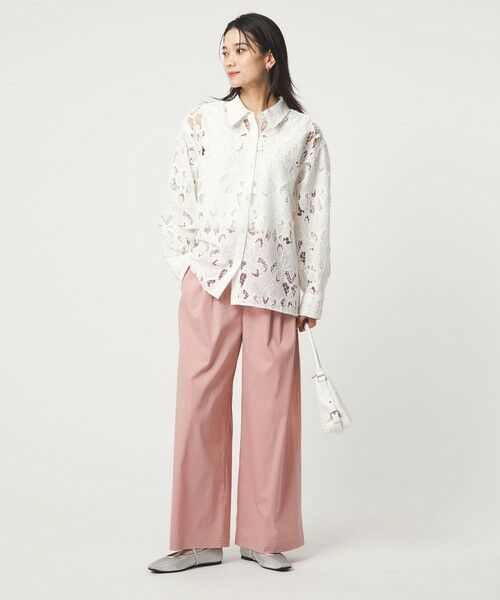 green label relaxing / グリーンレーベル リラクシング その他パンツ | ［size SHORT/TALLあり］オルマイ LI/MIX ワイド パンツ | 詳細26