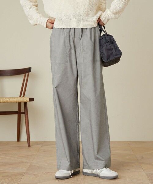 green label relaxing / グリーンレーベル リラクシング その他パンツ | ［size SHORT/TALLあり］オルマイ LI/MIX ベイカー パンツ（LT.GRAY）