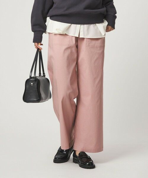 green label relaxing / グリーンレーベル リラクシング その他パンツ | ［size SHORT/TALLあり］オルマイ LI/MIX ベイカー パンツ（PINK）