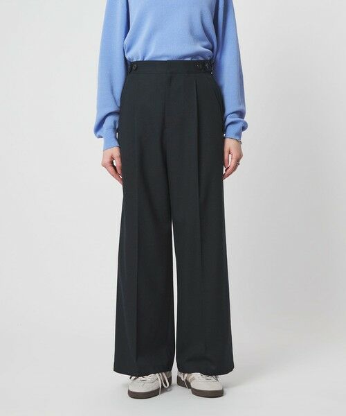 green label relaxing / グリーンレーベル リラクシング チノ・ワークパンツ | ラミーブレンド ワイド パンツ | 詳細15