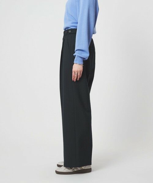 green label relaxing / グリーンレーベル リラクシング チノ・ワークパンツ | ラミーブレンド ワイド パンツ | 詳細16