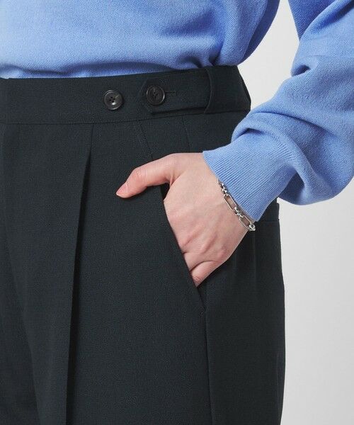 green label relaxing / グリーンレーベル リラクシング チノ・ワークパンツ | ラミーブレンド ワイド パンツ | 詳細20