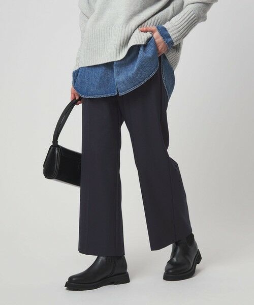 green label relaxing / グリーンレーベル リラクシング その他パンツ | TR ニーハイフレアパンツ（NAVY）