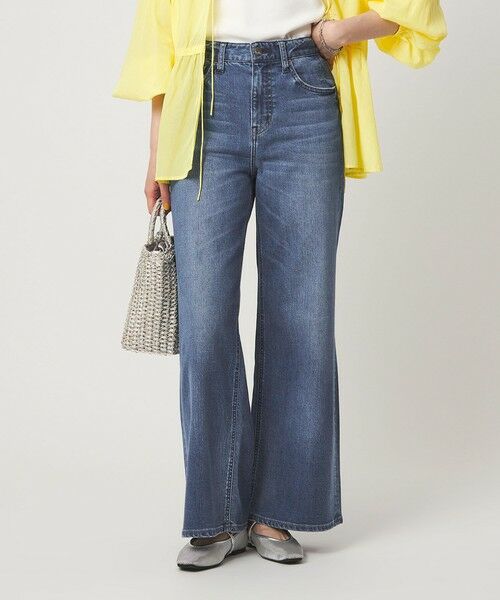 green label relaxing / グリーンレーベル リラクシング デニムパンツ | 【別注】＜Healthy DENIM＞ワイド フレア デニム パンツ（COBALT）
