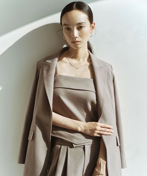 green label relaxing / グリーンレーベル リラクシング キャミソール・チューブトップ | ＜SEASONAL COLLECTION＞キャミソール（DK.GRAY）