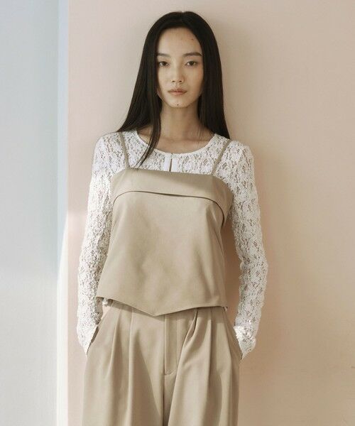 green label relaxing / グリーンレーベル リラクシング キャミソール・チューブトップ | ＜SEASONAL COLLECTION＞キャミソール（BEIGE）