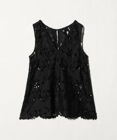 green label relaxing / グリーンレーベル リラクシング シャツ・ブラウス | レース ノースリーブ ブラウス