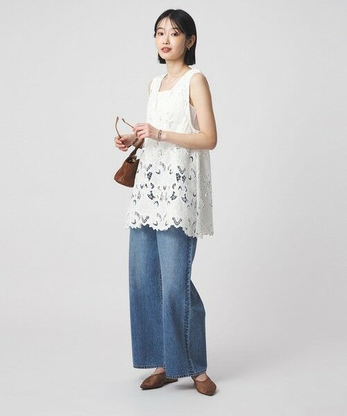 green label relaxing / グリーンレーベル リラクシング シャツ・ブラウス | レース ノースリーブ ブラウス | 詳細18