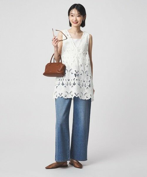 green label relaxing / グリーンレーベル リラクシング シャツ・ブラウス | レース ノースリーブ ブラウス | 詳細19