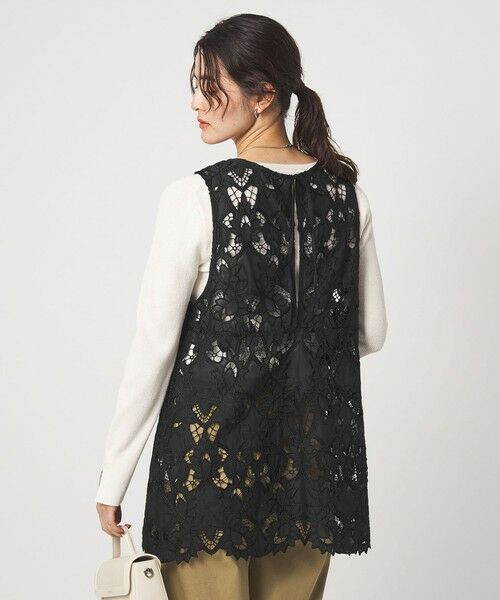 green label relaxing / グリーンレーベル リラクシング シャツ・ブラウス | レース ノースリーブ ブラウス | 詳細20