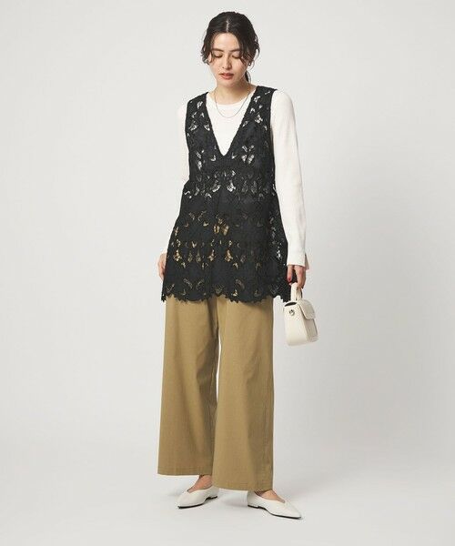 green label relaxing / グリーンレーベル リラクシング シャツ・ブラウス | レース ノースリーブ ブラウス | 詳細22