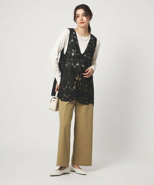 green label relaxing / グリーンレーベル リラクシング シャツ・ブラウス | レース ノースリーブ ブラウス | 詳細23