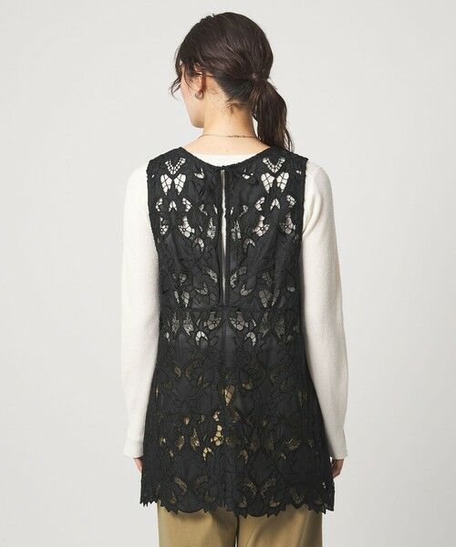 green label relaxing / グリーンレーベル リラクシング シャツ・ブラウス | レース ノースリーブ ブラウス | 詳細26