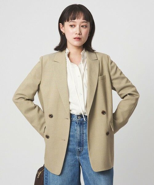 green label relaxing / グリーンレーベル リラクシング テーラードジャケット | ［size SHORTあり］ラミーブレンド ダブル ジャケット | 詳細8