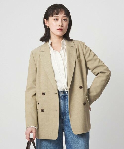 green label relaxing / グリーンレーベル リラクシング テーラードジャケット | ［size SHORTあり］ラミーブレンド ダブル ジャケット | 詳細10