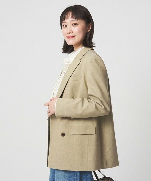 green label relaxing / グリーンレーベル リラクシング テーラードジャケット | ［size SHORTあり］ラミーブレンド ダブル ジャケット | 詳細11