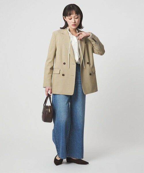 green label relaxing / グリーンレーベル リラクシング テーラードジャケット | ［size SHORTあり］ラミーブレンド ダブル ジャケット | 詳細13