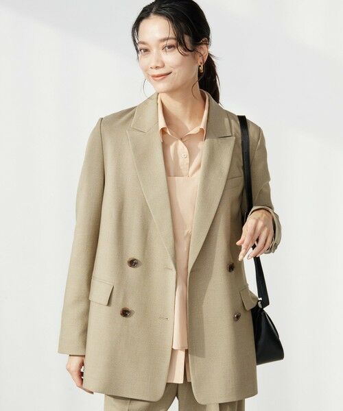 green label relaxing / グリーンレーベル リラクシング テーラードジャケット | ［size SHORTあり］ラミーブレンド ダブル ジャケット | 詳細2