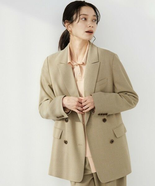 green label relaxing / グリーンレーベル リラクシング テーラードジャケット | ［size SHORTあり］ラミーブレンド ダブル ジャケット | 詳細3