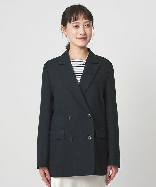 green label relaxing / グリーンレーベル リラクシング テーラードジャケット | ［size SHORTあり］ラミーブレンド ダブル ジャケット | 詳細21