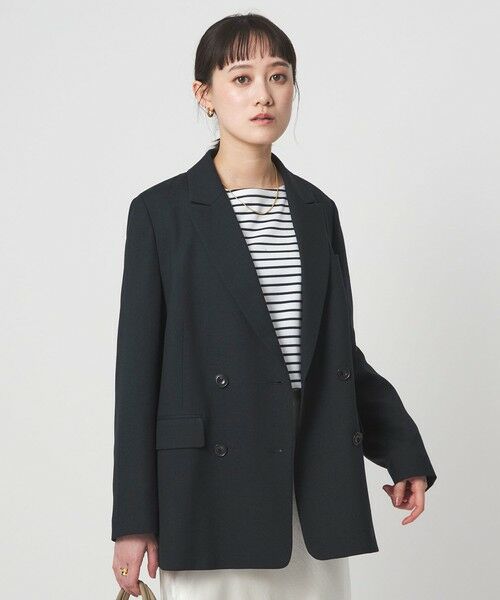 green label relaxing / グリーンレーベル リラクシング テーラードジャケット | ［size SHORTあり］ラミーブレンド ダブル ジャケット | 詳細17