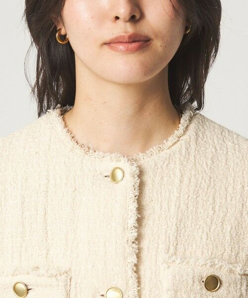 green label relaxing / グリーンレーベル リラクシング ノーカラージャケット | ［size SHORTあり］Bisentino ノーカラー ジャケット | 詳細17