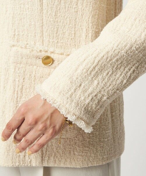 green label relaxing / グリーンレーベル リラクシング ノーカラージャケット | ［size SHORTあり］Bisentino ノーカラー ジャケット | 詳細18