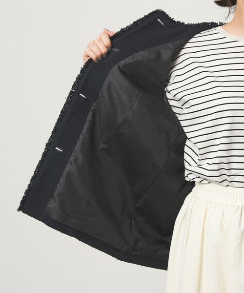 green label relaxing / グリーンレーベル リラクシング ノーカラージャケット | ［size SHORTあり］Bisentino ノーカラー ジャケット | 詳細30